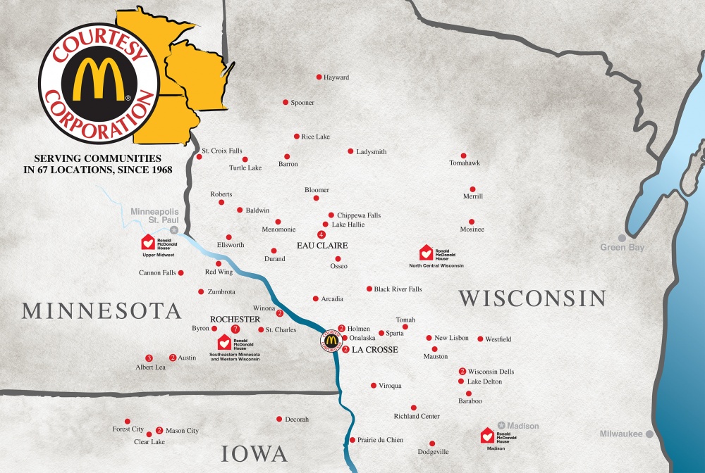 Courtesy Corporation McDonald's Restaurant Locations Courtesy Corporation McDonald's Restaurant Locations